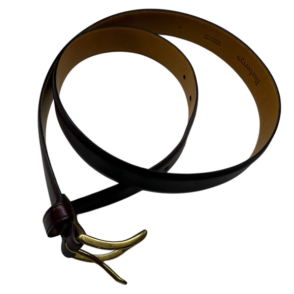 BURBERRYS Brown Tan Mens Size
38 USA Leather Belt Gold
Hardware Vintage - Picture 1 of 12